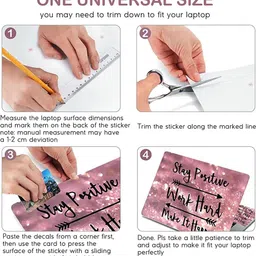 Skinny Laptop Skin Quality Sticker for Laptops Upto 15.6"_Design_S26 Vinyl Reusable Laptop Skin Compatible for 15 inch image 4