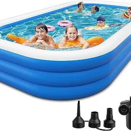 tinytales Inflatable Swimming Pool for Kids Adults, Summer Pool Bath Tub (10 Feet) Inflatable Swimming Pool-picture-17