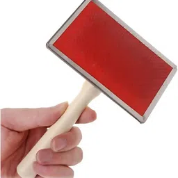 petfun Grooming Wooden Slicker Hair Brush For Dogs, Cats & Puppies-Large Slicker Brushes for Dog & Cat image 2