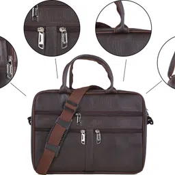 ruzee Men & Women Brown Messenger Bag image 3
