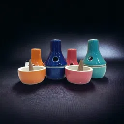 zenn aura Ceramic Incense Holder/Stand | Simplicity & Function Ceramic Candle Holder image 2