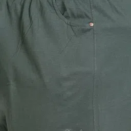 cupid Solid Women Green Regular Shorts image 4