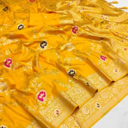 sindharat fashion Woven Banarasi Cotton Silk Saree-picture-18