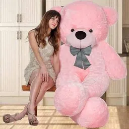 vtb retail Stuffed Bear 4 Feet Pink Teddy Bear 120 cm - 120 cm-picture-28