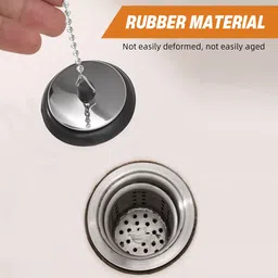 supvox Universal Rubber Bathtub Stopper Sink Plug image 4