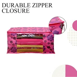 AMAK INC Pink Fabric Multi-Utility Wardrobe Organisers image 3