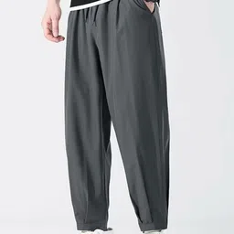 StyleCast Men Mid-Rise Easy Wash Relaxed Fit Regular Trousers image 4