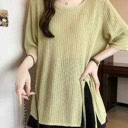 KPOP Round Neck Regular Top image 5