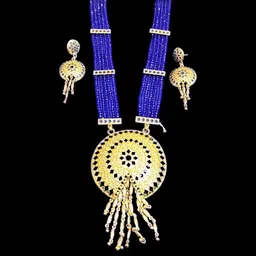 Balaji Gold Women Blue Pendant-image-61