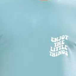 FALTU.CO Men Typography Printed Round Neck Pure Cotton Oversized T-shirt image 3