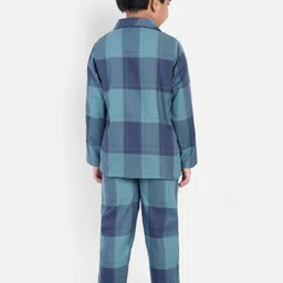 Clt.s Unisex Kids Checked Night suit image 4