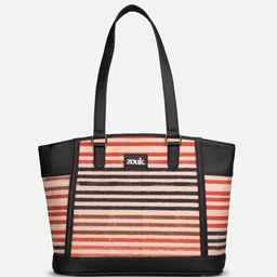 ZOUK Printed Structured Tote Bag image 2