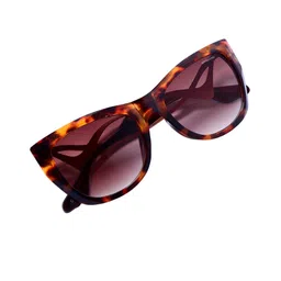 HASHTAG EYEWEAR Women Shield Sunglasses with UV Protected Lens 9230-C5 - KGFT-Havana-image-1