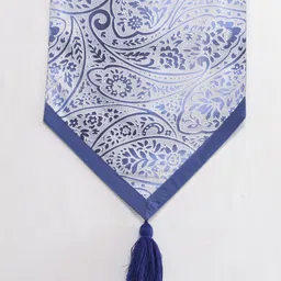 MASPAR Blue & White Motifs Printed Pure Cotton Table Runner image 2