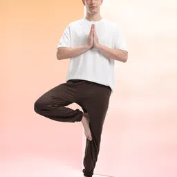 HRX by Hrithik Roshan Men Typography Printed Relaxed Yoga Joggers image 2