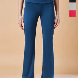 COLOR CAPITAL Pack Of 4 Solid Ankle Length Flared Tights image 1