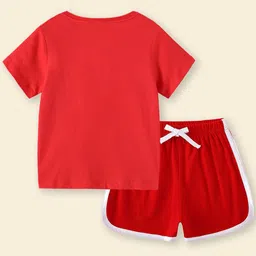 INCLUD Girls Graphic Printed T-shirt with Shorts image 2