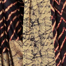 SUPERLAXMI Leheriya Pure Chiffon Leheriya Saree image 5