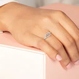 KISNA DIAMOND AND GOLD JEWELLERY Women 18KT Gold & Diamond Finger Ring 0.23CT 1.63Gm-picture-18