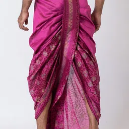 Nakshi Men Block Printed Dhotis image 2