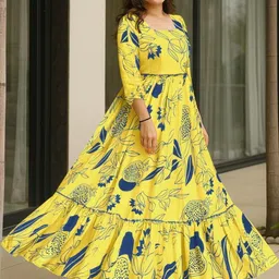 GADHESARIYA Floral Print Maxi Dress-picture-36