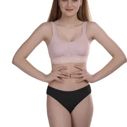 samvar Women Brown Cotton Bra Panty Set for Lingerie Set Undergarments Pack of 1-picture-13