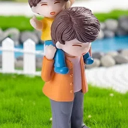 Ascension Cute Father and Child Miniature Figurines Showpiece-picture-33