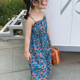 LULU & SKY Girls Printed Basic Jumpsuit image 3