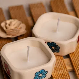 gabrunaari White & Blue 2 Candle image 3