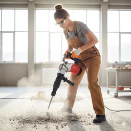 ranpra 5KG DEMOLITION BREAKER MACHINE WITH SAFETY GLOVES & CLAW HAMMER RHC-358 7 KG DEMOLITION/BREAKER MACHINE HEAVY DUTY Hammer Drill image 3