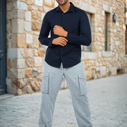 Celio Men Classic Fit Spread Collar Solid Casual Shirt-picture-16