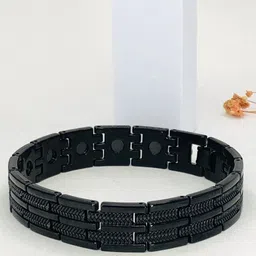 Hisa Stainless Steel Unisex Link Bracelet-picture-20