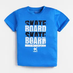 HRX by Hrithik Roshan Boys U-17 Rapid-Dry Printed T-shirt with Shorts image 2