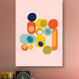 nestroots Orange & Yellow 1 Piece Canvas Abstract Wall Paintings-picture-31