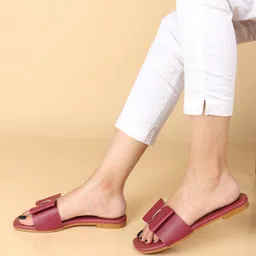 bam bam Women Embellished Open Toe Flats image 3