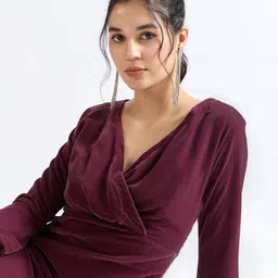 DressBerry Velvet Fit & Flare Dress-picture-27
