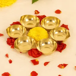 Ekhasa Pure Brass Diya for Puja-image-55
