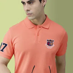 ADORATE Men Polo Collar Pockets T-shirt image 1