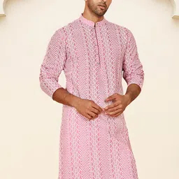 Jompers Abstract Embroidered Chikankari Cotton Kurta image 3