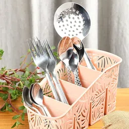 avmart Plastic Plastic Multi-Purpose Organizer|Compact Desk Makeup Storage Basket image 3