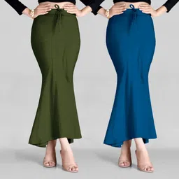 Spangel Fashion Peticoat Mahendi+Morpitch Lycra Blend Petticoat-image-4