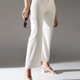 SHOWOFFFF Women Comfort Straight Fit Trousers-picture-21