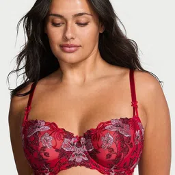 Victoria's Secret Dream Angels Wicked Beautiful Bows Embroidery Unlined Balconette Bra-image-6