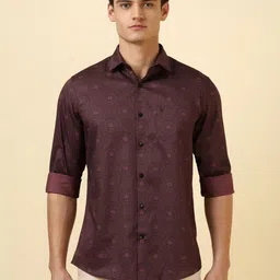Allen Solly Men Geometric Printed Spread Collar Pure Cotton Casual Shirt-image-99