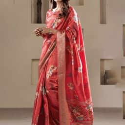 DIVASTRI Floral Printed Zari Saree-picture-31