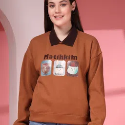 Thirty Threads Women Printed Pullover Sweatshirt-image-96