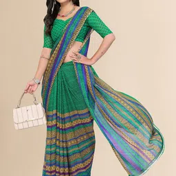 Moda Rapido Ethnic Motifs Printed Saree With Blouse Piece image 2