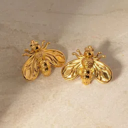 Amossh Flo 18k Gold Plated Waterproof Earrings-picture-43
