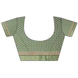 Libas Paisley Woven Design Zari Saree With Unstitched Blouse Piece image 4