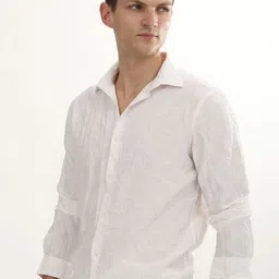 POE Men Smart Slim Fit Opaque Casual Shirt image 4